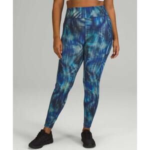 LULULEMON Invigorate High Rise Tight 28" Size 18 Shapeshifter Flux Blue EUC